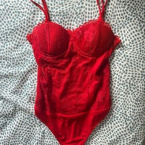 Lovers + Friends Cherry bodysuit